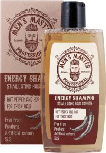 BARBER COSMETICS energy shampoo mannen - stimuleert haargroei en vermindert haaruitval - 260ml