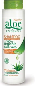 Pharmaid Aloe Treasures Shampoo Organic Aloë Vera - Bio Olive - Droog & Beschadigt Haar 250ml