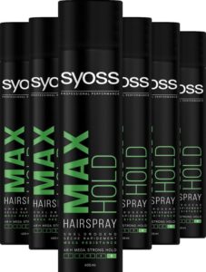 SYOSS Styling Max Hold Haarspray 400 ml - 6 stuks - Voordeelverpakking