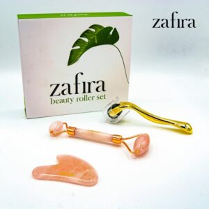 Zafira Jade Roller - 100% Echte Natuurlijke Rozenkwarts