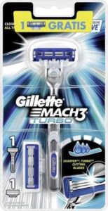 Gillette - Shaver + 2 Mach3 Turbo heads (M)