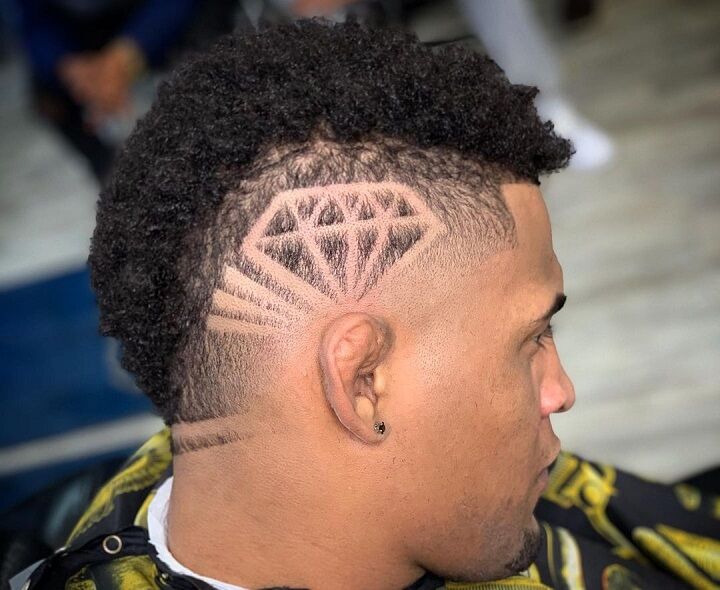 Fade Haartattoo En Mullet