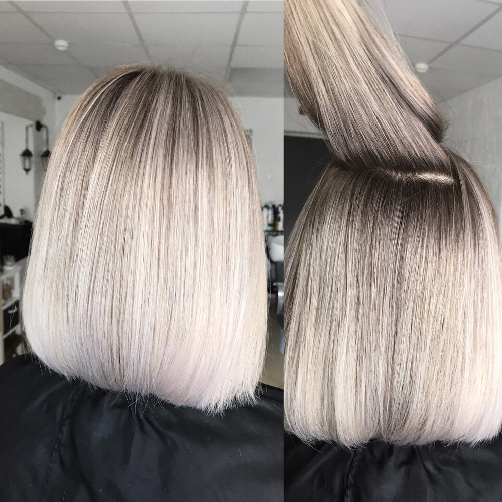 Platina As Blond Met Medium As Vlekkerige Wortel