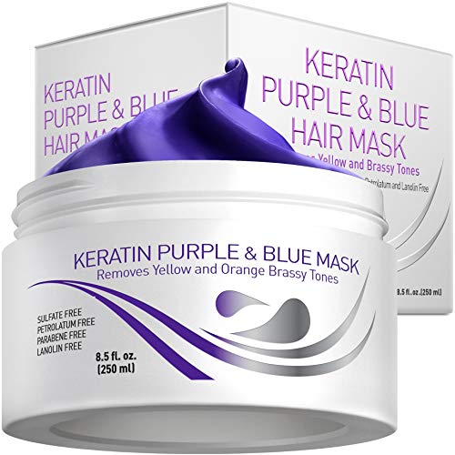 Vitaminen Keratine Paars Haarmasker - Paarse Blauwe Proteïne Diepe Conditionerbehandeling
