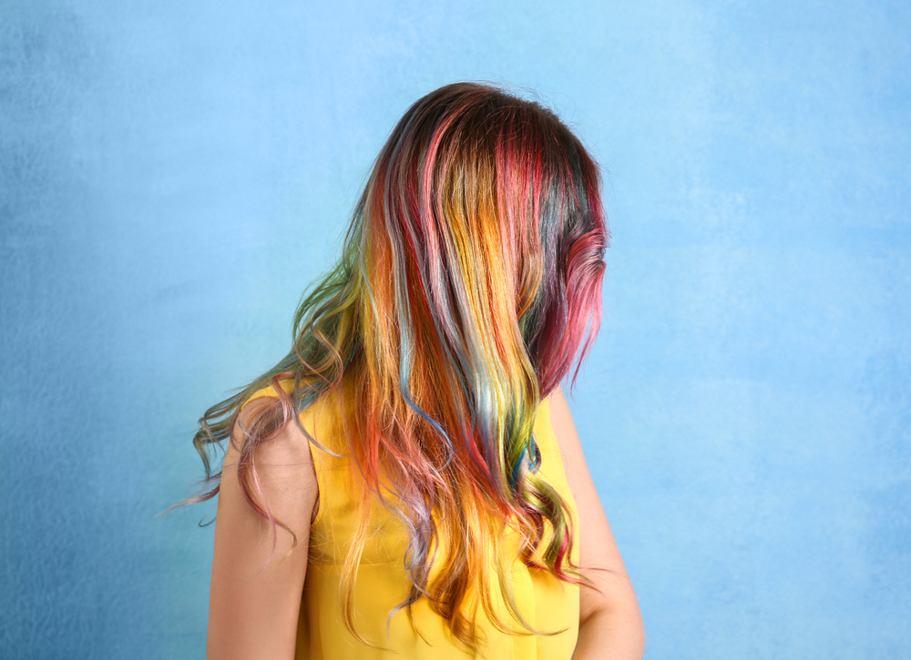 Blended Color Splash multi gekleurd haar idee