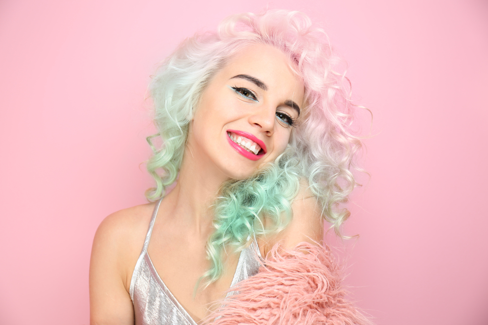 Zacht Roze-Blonde en Bleek Seafoam Groen