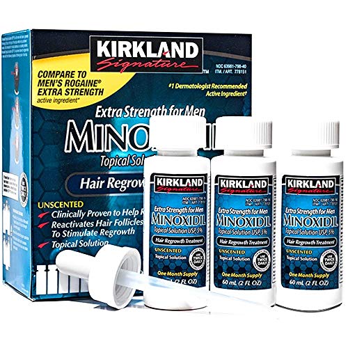 Kirkland Minoxidil 5% Topical Solution Extra Strength Hair Regrowth Treatment