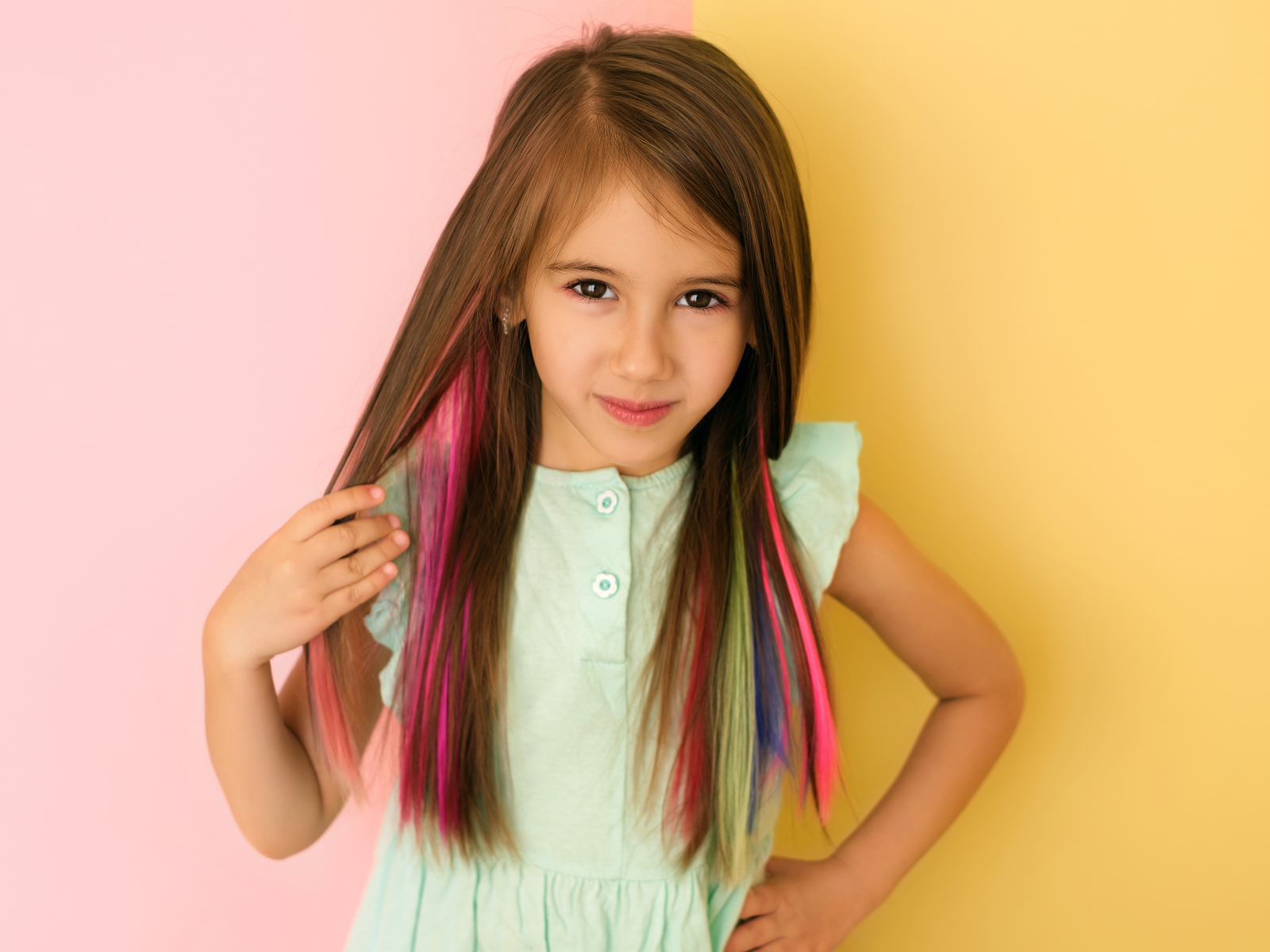 Multicolor Peekaboo Highlights 