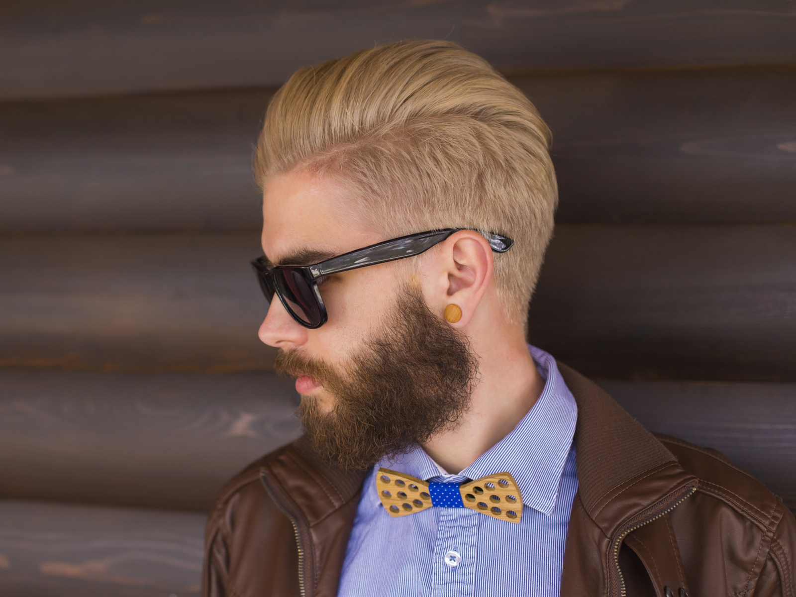 Warm goudblond haarkleur idee voor mannen