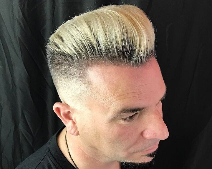 Rockabilly Kapsel Blond Haar