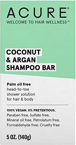 Acure Coconut & Argan Shampoo Bar, 100% Veganistisch