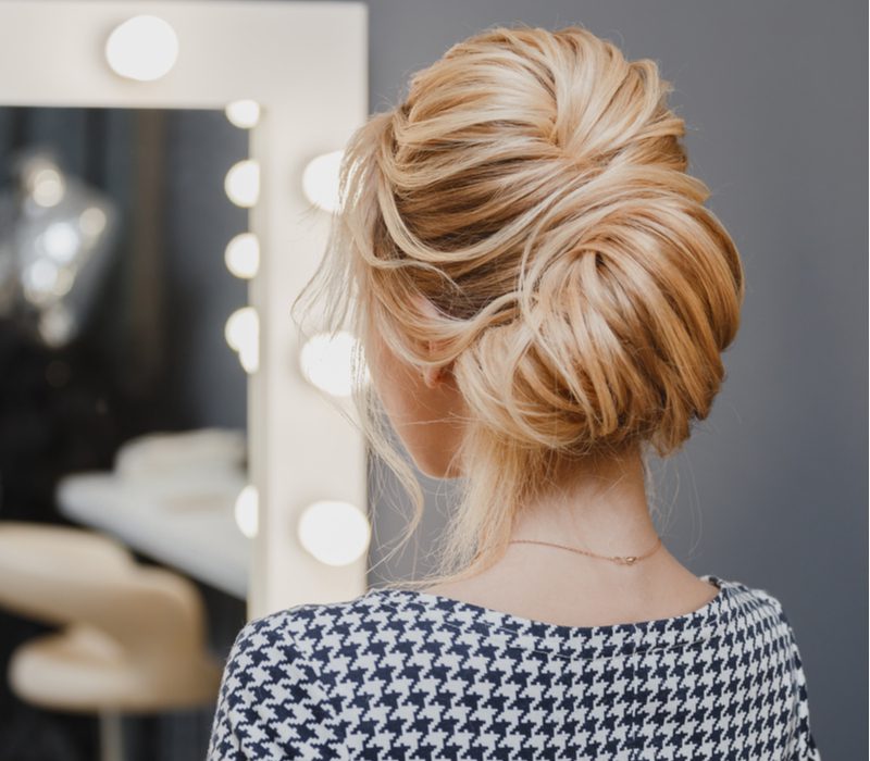 French Twist wit haar beschermend kapsel