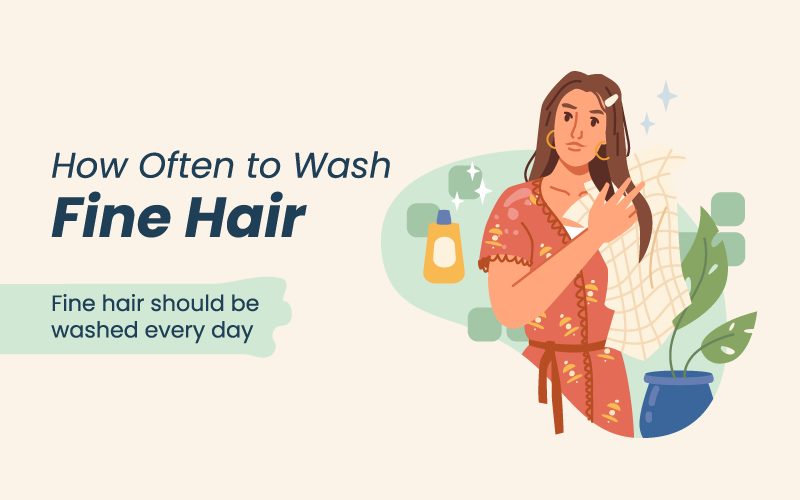 Hoe vaak fijn haar wassen grafisch