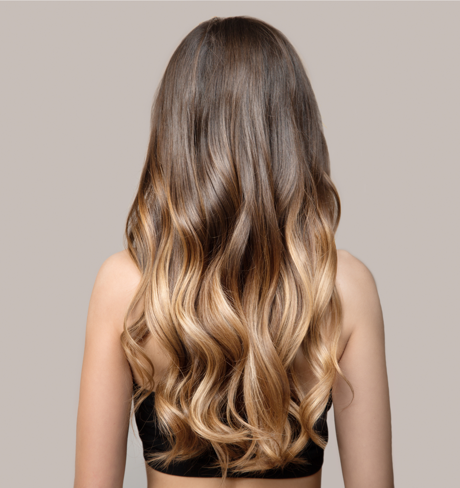 Taille lengte Brunette-to-Honey Balayage