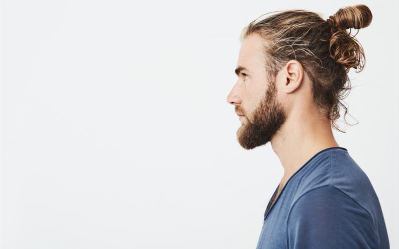 Messy Pull-Through Man Bun