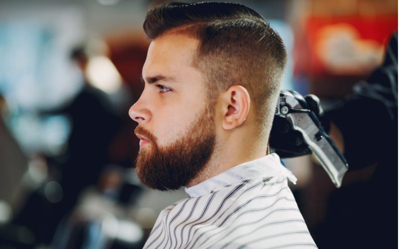 Shaped Up Mid Fade met zijstuk