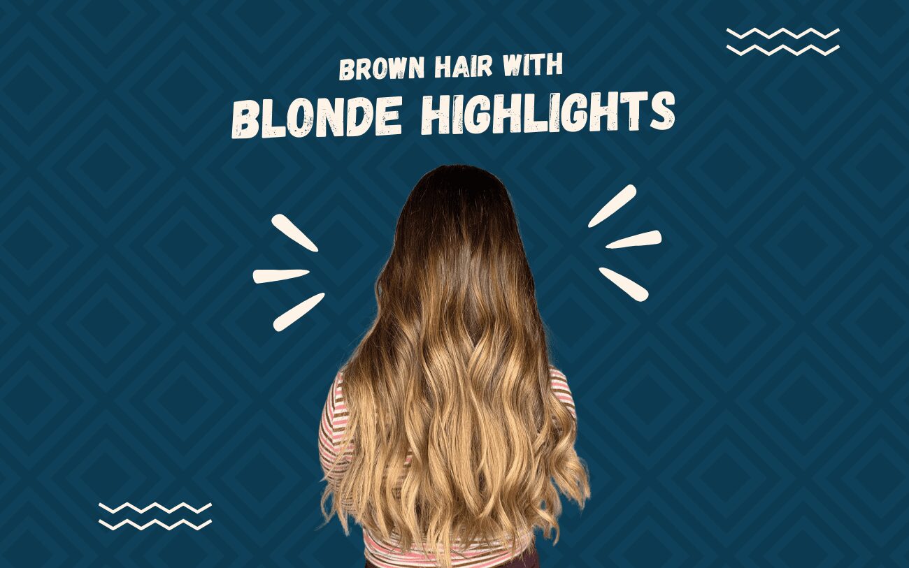 Bruin haar met blonde highlights grafisch