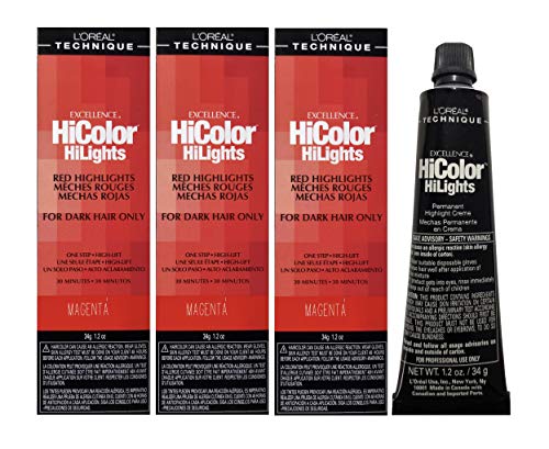 Loreal Excellence Hicolor Hilights Magenta (3 Pack)