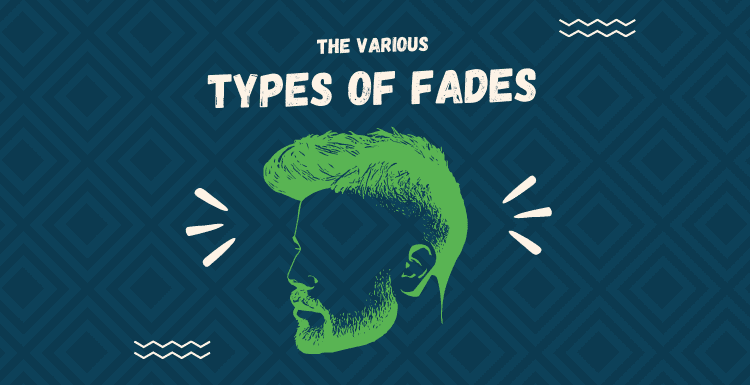 Afbeelding getiteld Tyles of Fades met een groene omtrek van een man tegen een blauwe achtergrond.