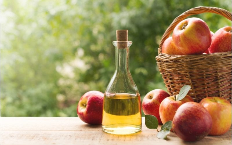 Afbeelding van appelcider azijn haarspoeling