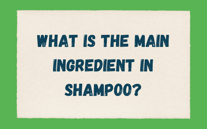 Wat is het belangrijkste ingrediënt in een shampoo?