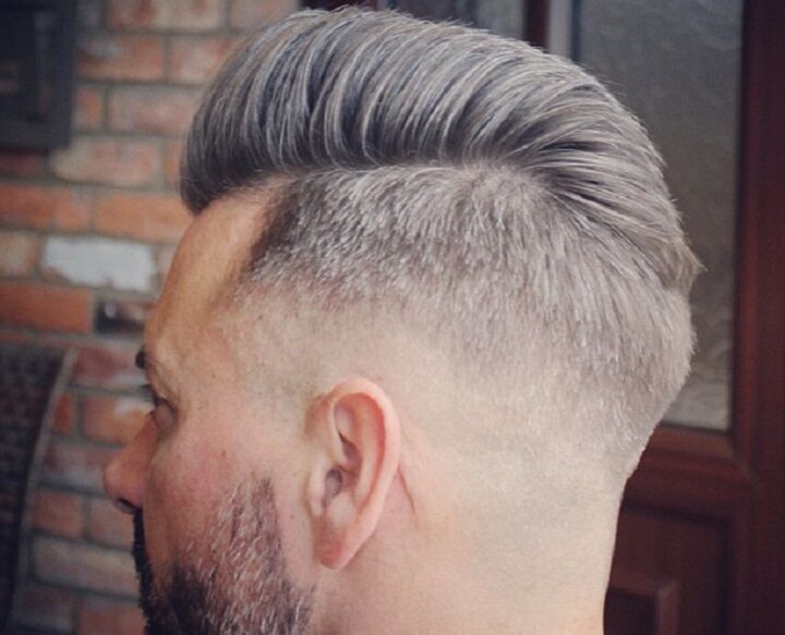 Grijs haar Pompadours