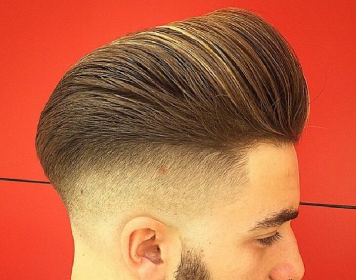 Low Fade en Pompadour