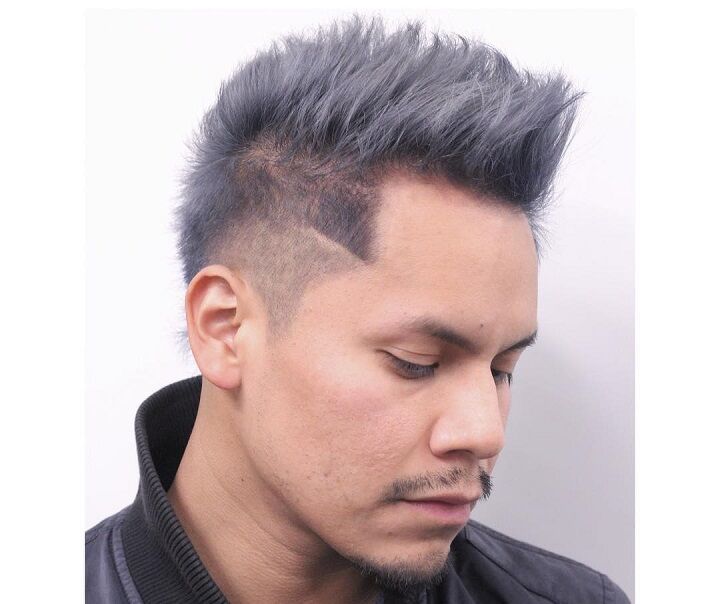 Gray Faux Hawk