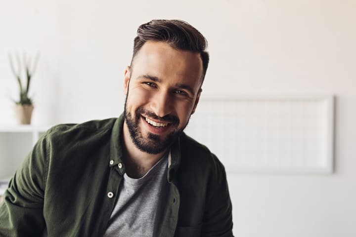 Bearded Man Smiling