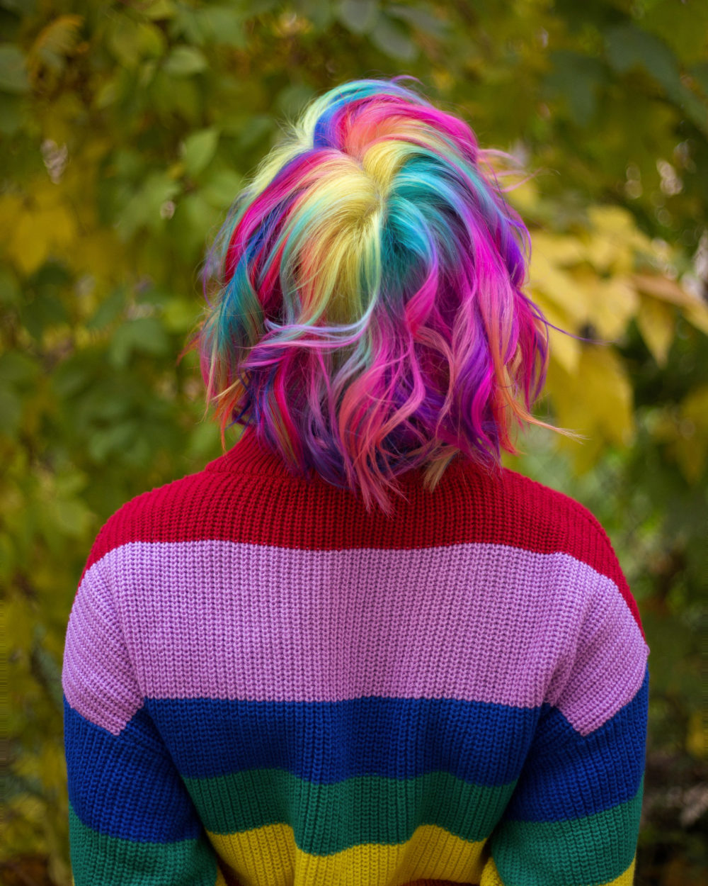 Rainbow Pinwheel Color voor een stuk over regenboog haar ideeën