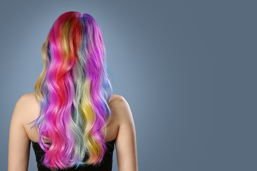 Multi-Colored Gradient Stripes regenboog haar idee