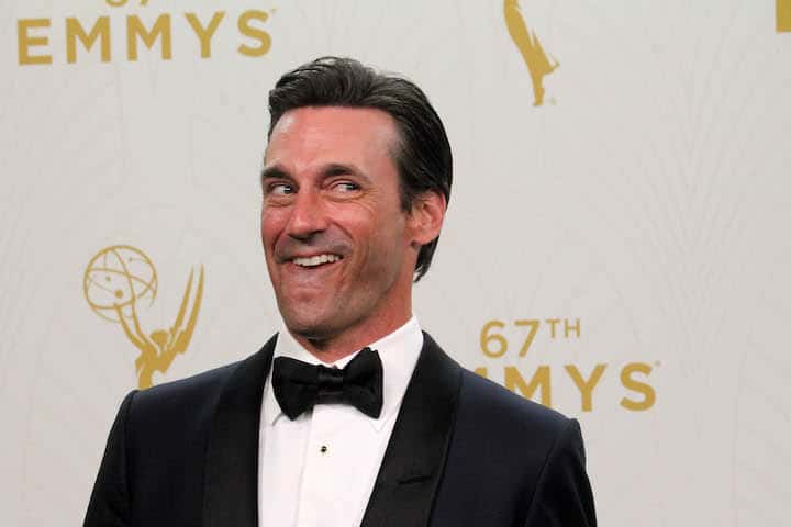 Acteur Jon Hamm Don Draper van Mad Men op Emmy Event