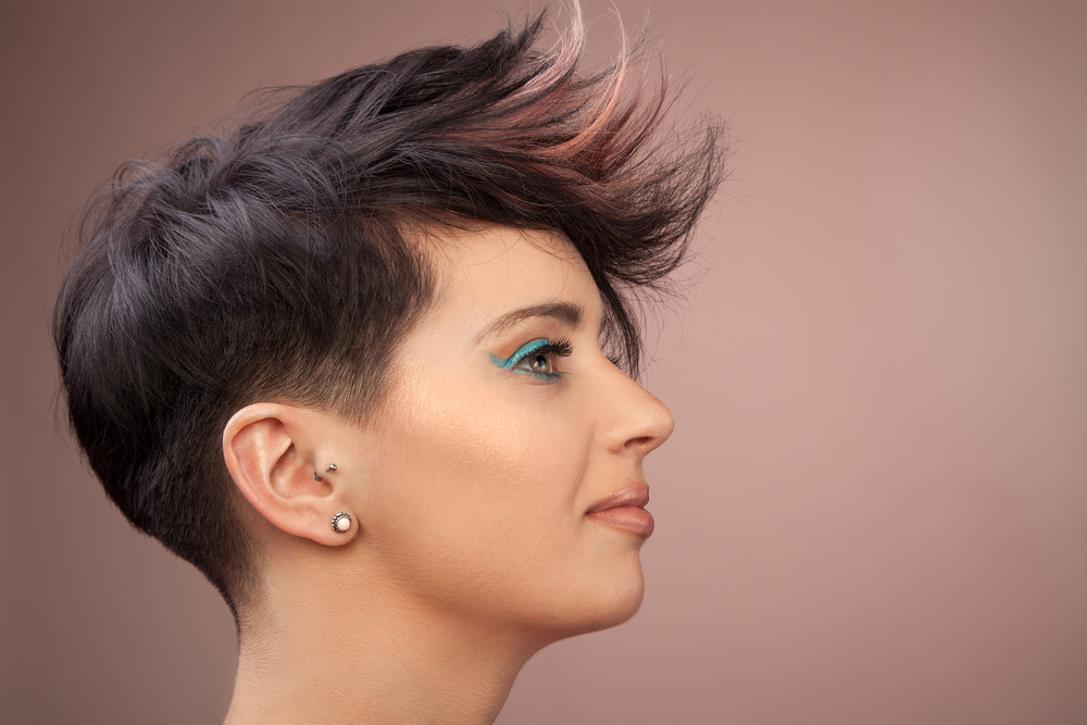 Tapered Pixie With Styled Quiff, een taps toelopend kapsel voor vrouwen