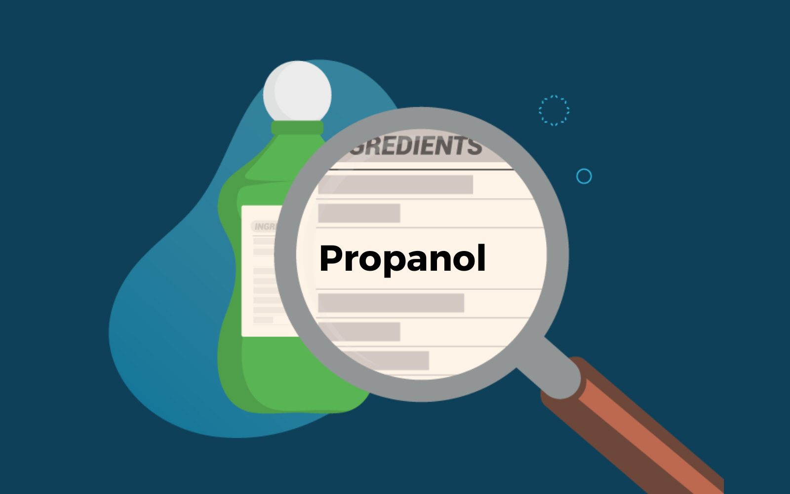 Wat is alcohol in haarproducten met propanol alcohol op een etiket?