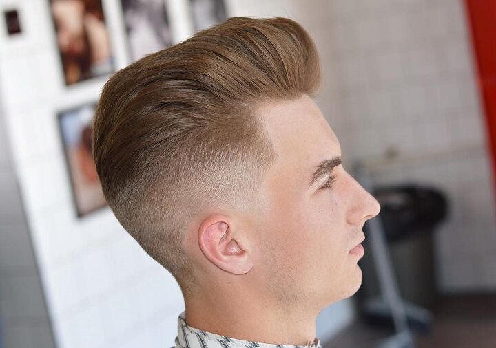 Slick Back met Drop Fade