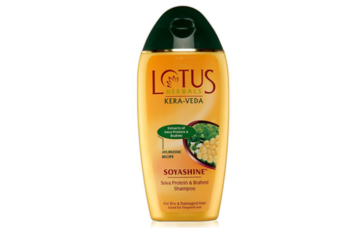 Lotus Herbals Kera-Veda Soja Soja Soja Eiwit en Brahmi Shampoo