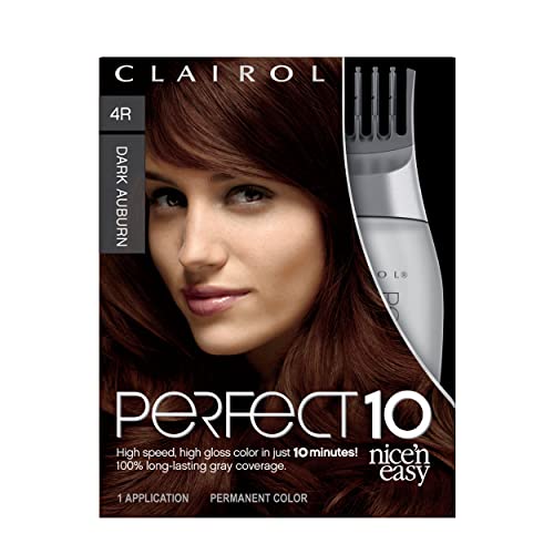 Clairol Nice'n Easy Perfect 10 Permanente Haarverf, 4R Donker Auburn Haarkleur