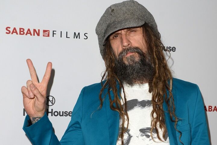 Rob Zombie Met Scruffy Beard en Long Dreads