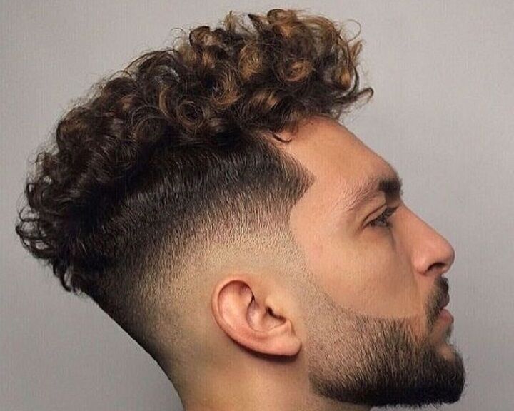 Shadow Fade Curly Quiff