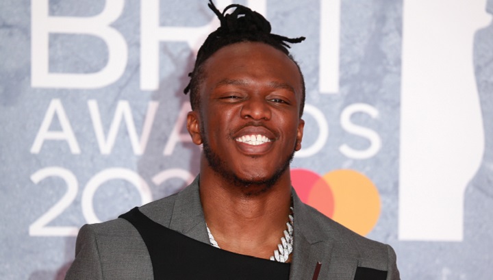 KSI Smiling at the Red Carpet