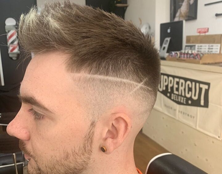 Faux Hawk met Fade Line