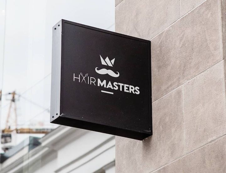 Hairmasters Kapsalon Straatnaambord