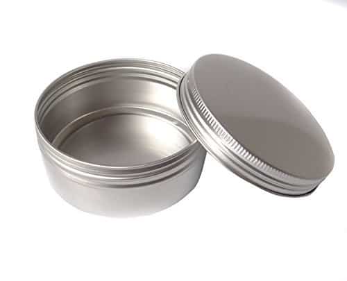 Gram Jar Cosmetic Sample Zilver Aluminium Tins