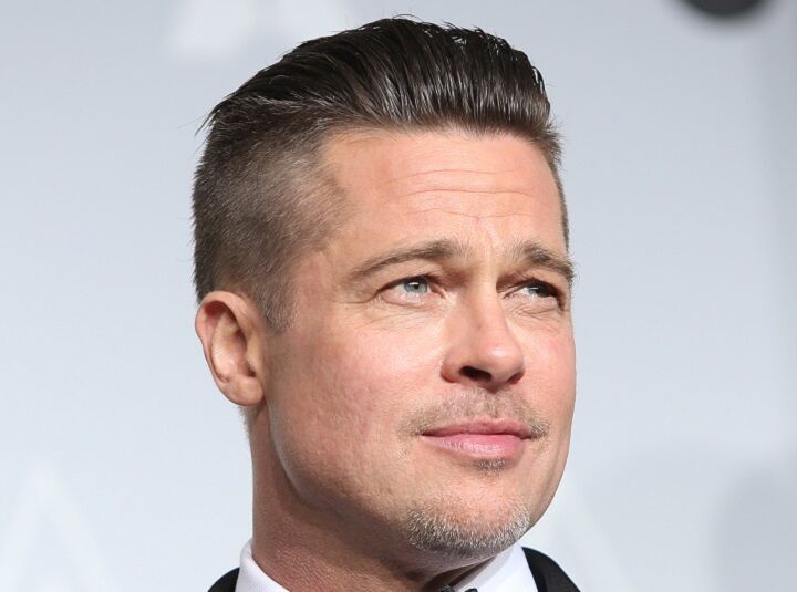 Brad Pitt met sluik haar