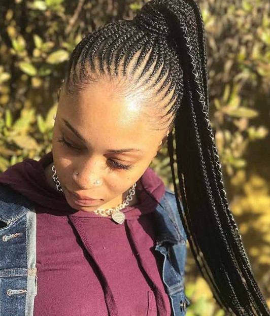 10 prachtige Ghana Braids Kapsels om te proberen