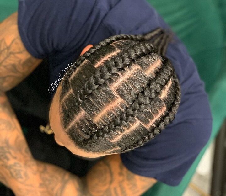 Box Braids met Undercut 