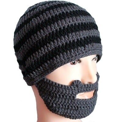 Free Fisher Unisex Knit Stubble Beard Beanie