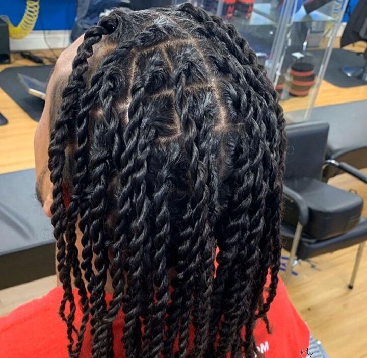 Box Braided 2 Strand Twists 