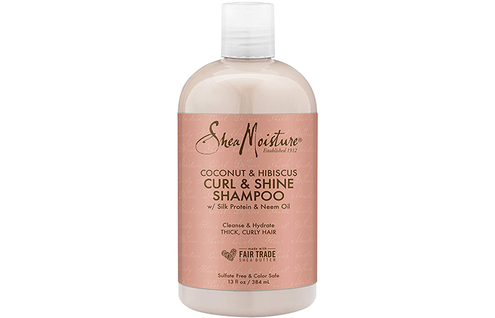 SheaMoisture Kokosnoot &Hibiscus Krul &Shine Shampoo