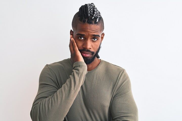 Black Man Wearing Braids